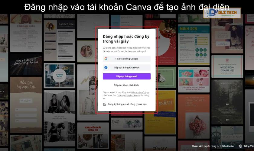 Tạo avatar với Canva