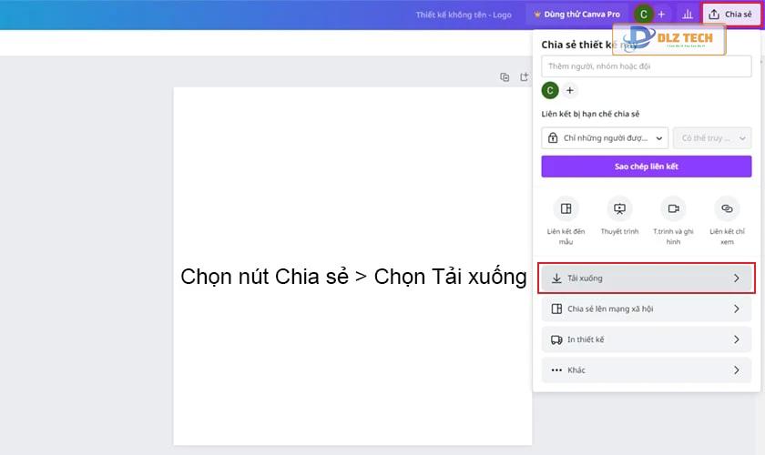 Tải xuống avatar từ Canva