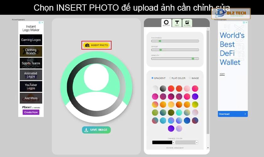 Chỉnh sửa avatar bằng Profile Picture Maker
