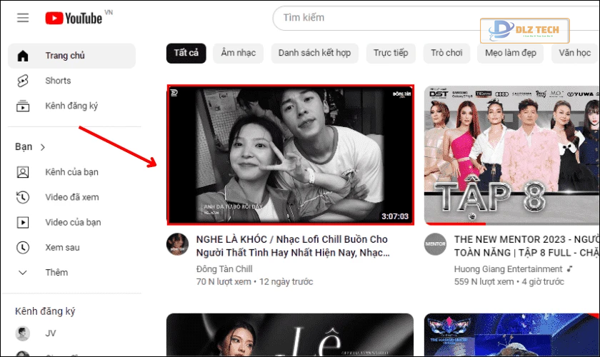 Tìm video trên YouTube qua trình duyệt khác