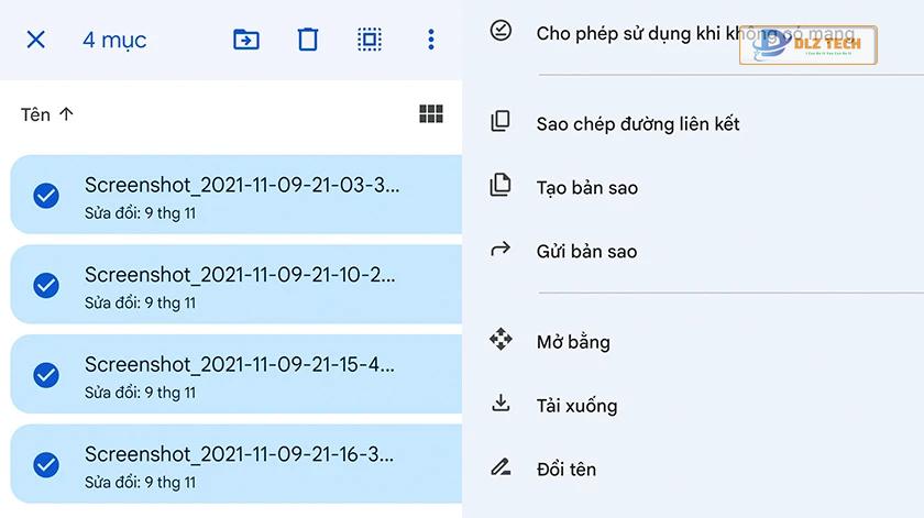Cách tải ảnh từ Google Drive đối với điện thoại Android