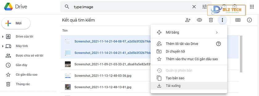 Hướng dẫn cách tải ảnh từ Google Drive trên máy tính