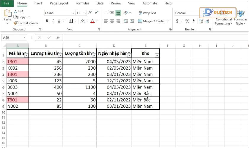 các cách lọc dữ liệu trùng trong excel