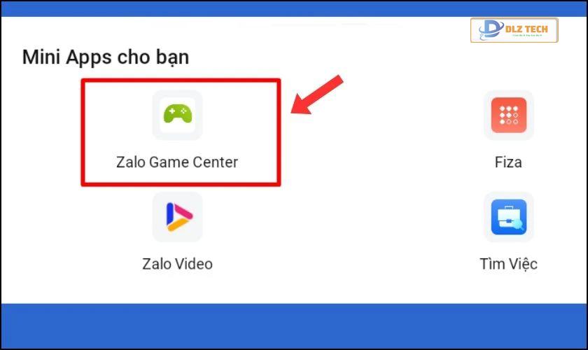 Danh sách các trò chơi của Zalo trong mục Zalo Game Center