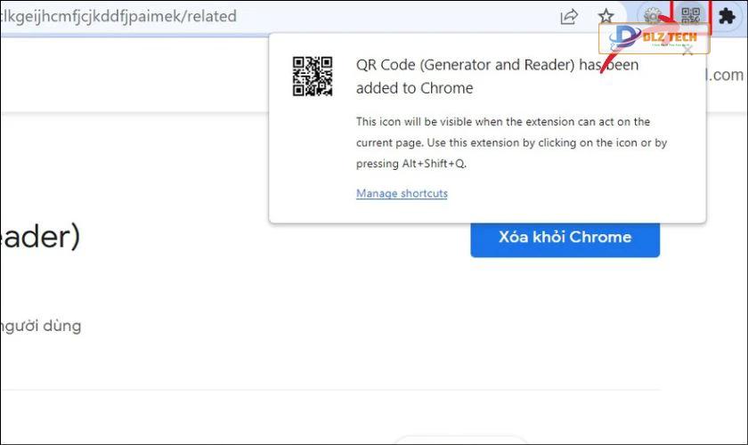 hướng dẫn cách dùng tiện ích qr code trên chrome