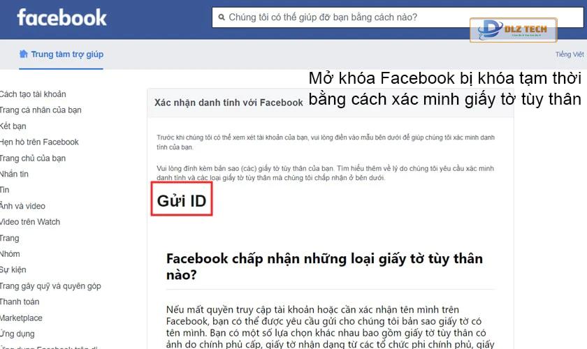 Xác minh danh tính với giấy tờ tùy thân