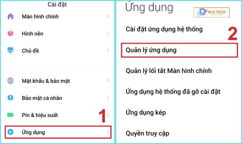 Xóa bộ nhớ cache của ứng dụng Zalo