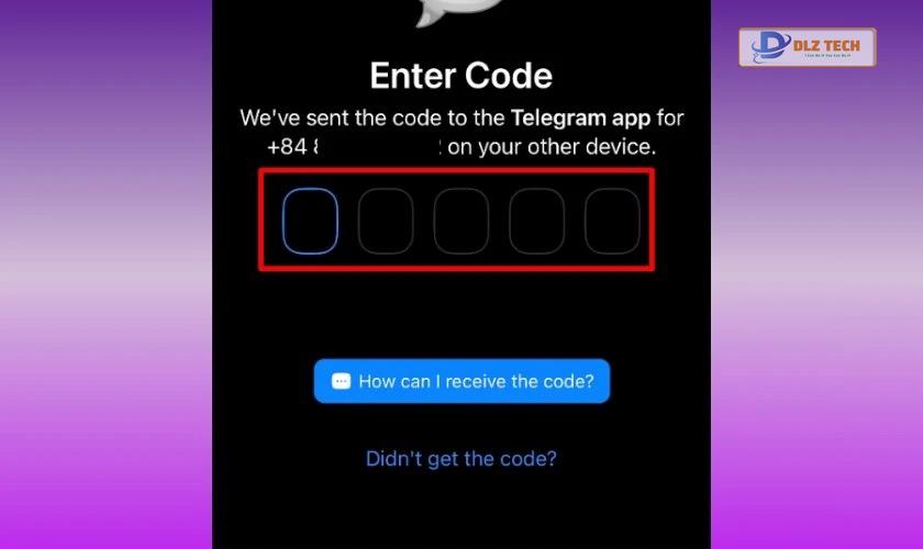 Nhập mã Code vào Nicegram