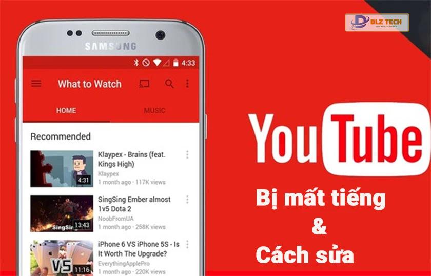 youtube bị mất tiếng