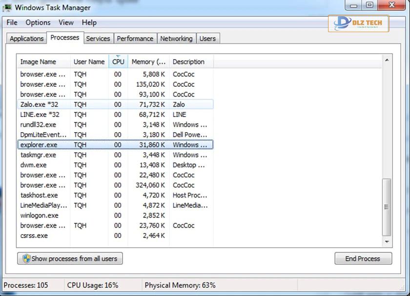Khắc phục lỗi Not Responding