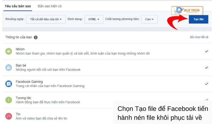 Cách khôi phục story đã xóa trên Facebook bằng máy tính