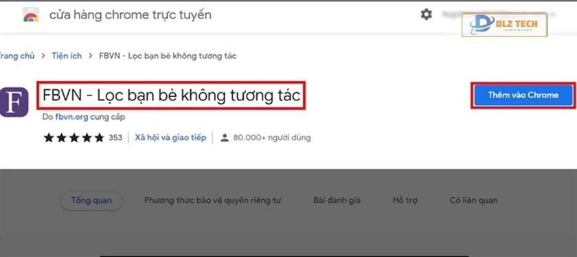 Cách lọc bạn bè không tương tác bằng FBVN