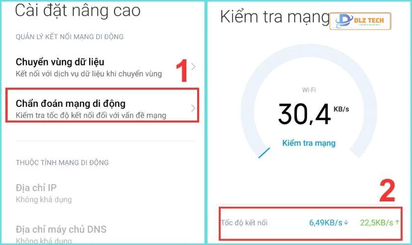 Kiểm tra lại kết nối Internet, WiFi trên điện thoại