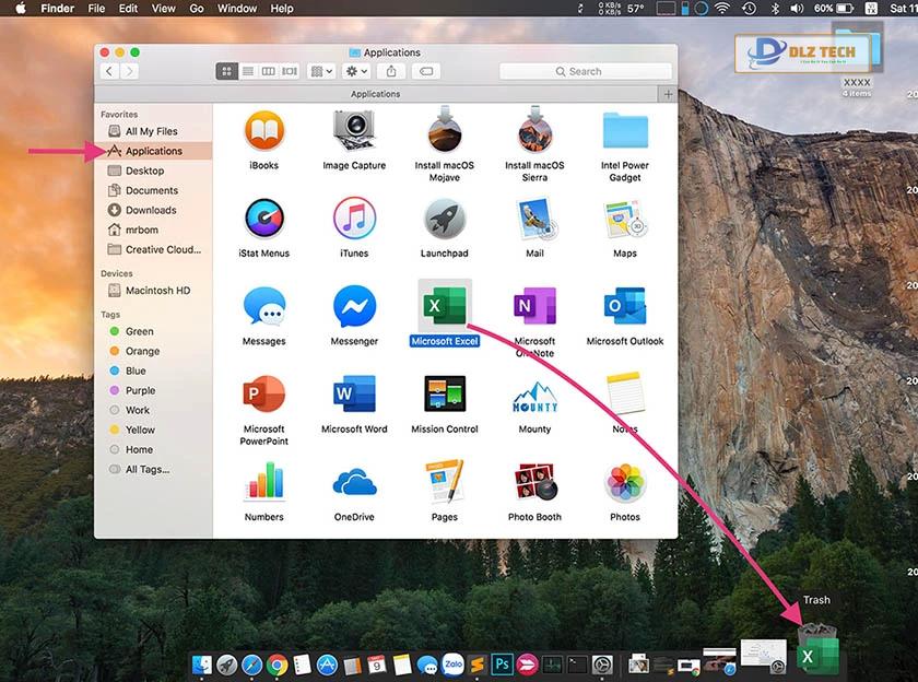 Gỡ, xóa ứng dụng qua Finder
