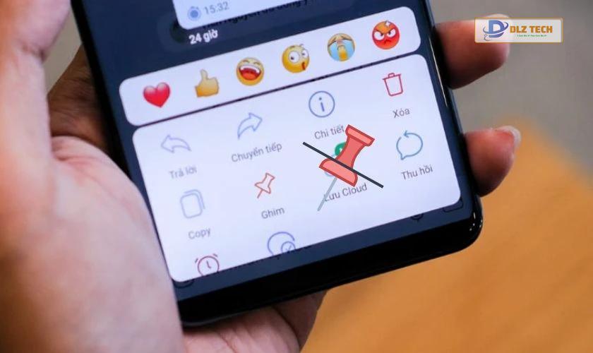 Bỏ ghim tin nhắn Zalo là gì?