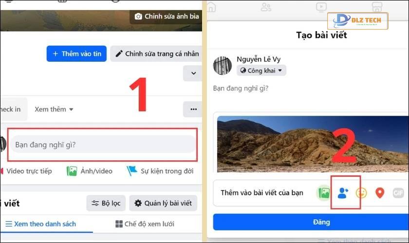 Hướng dẫn gắn lại thẻ tag tên Facebook đã gỡ trên máy tính