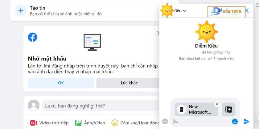 Chọn tập tin rồi gửi