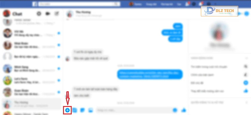 Gửi tin nhắn hội thoại trên Messenger Voice trên máy tính