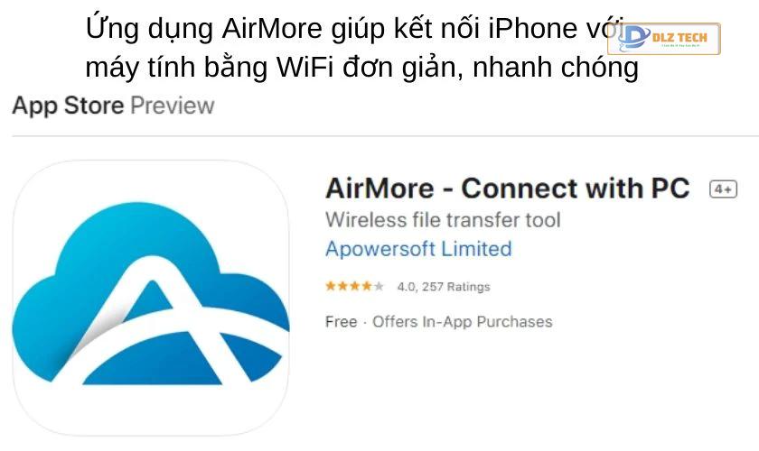 Kết nối iPhone với máy tính Win 10 qua WiFi