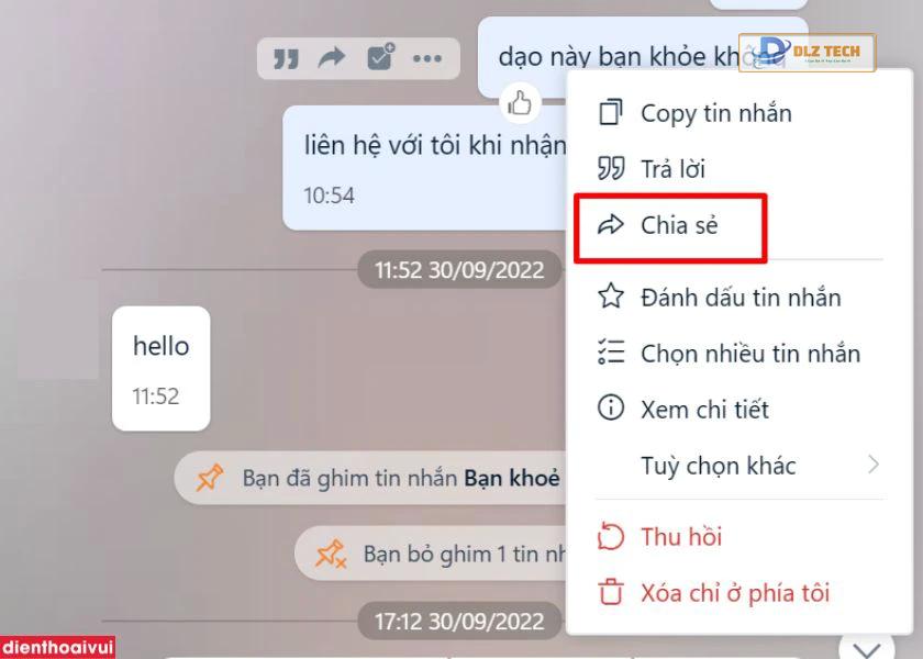 cách gửi tin nhắn hàng loạt trên zalo
