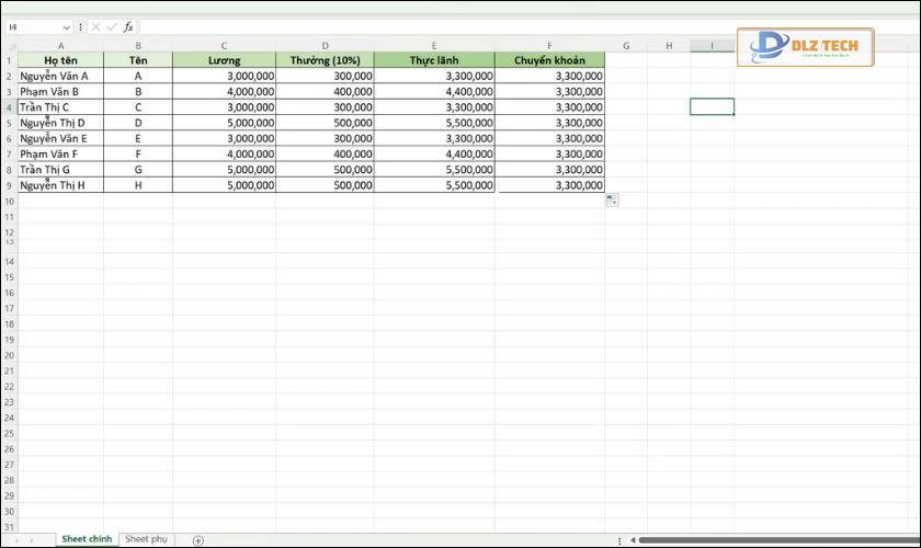 Hiển thị thanh công cụ trong Excel