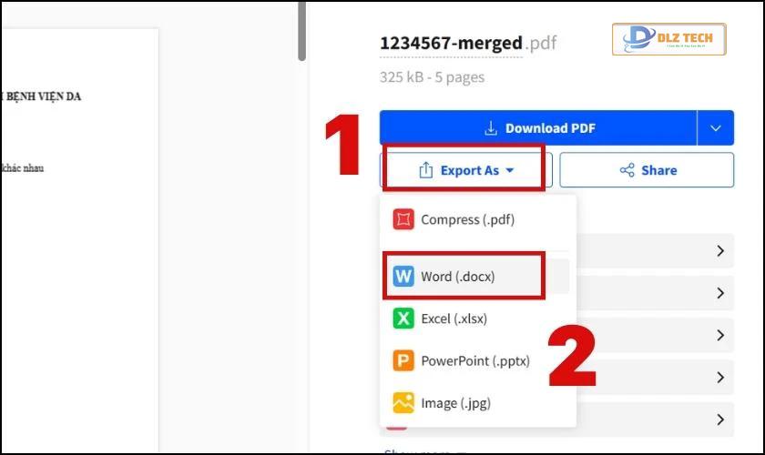 Xuất file Word ghép từ 2 hay nhiều file thành 1 về máy