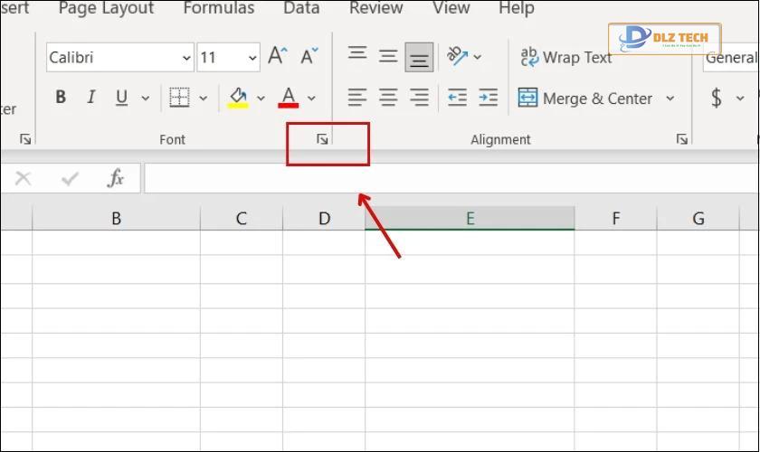 Chọn vào mục Font