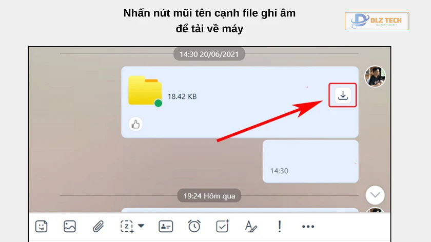 nhấp vào nút này để tải file