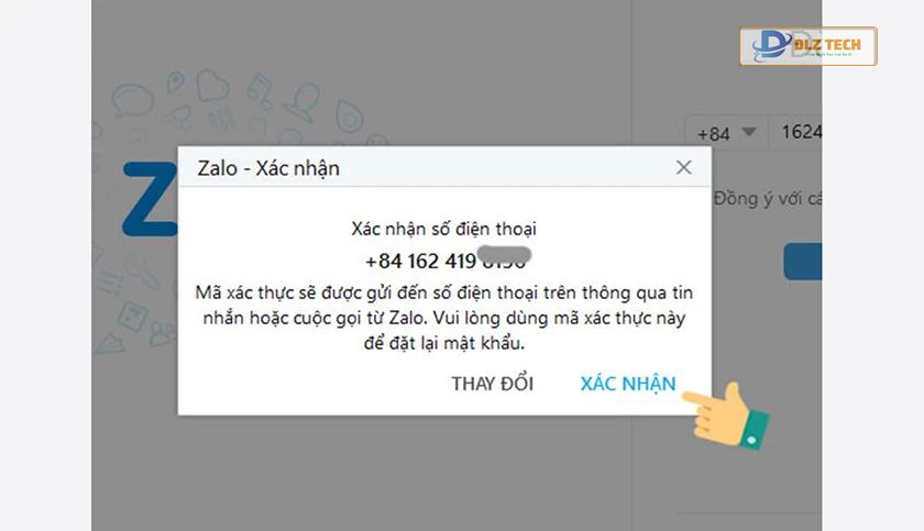 đăng ký tạo tài khoản Zalo bằng số điện thoại trên máy tính