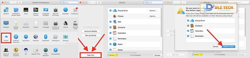 Cách đăng xuất iCloud trên Macbook