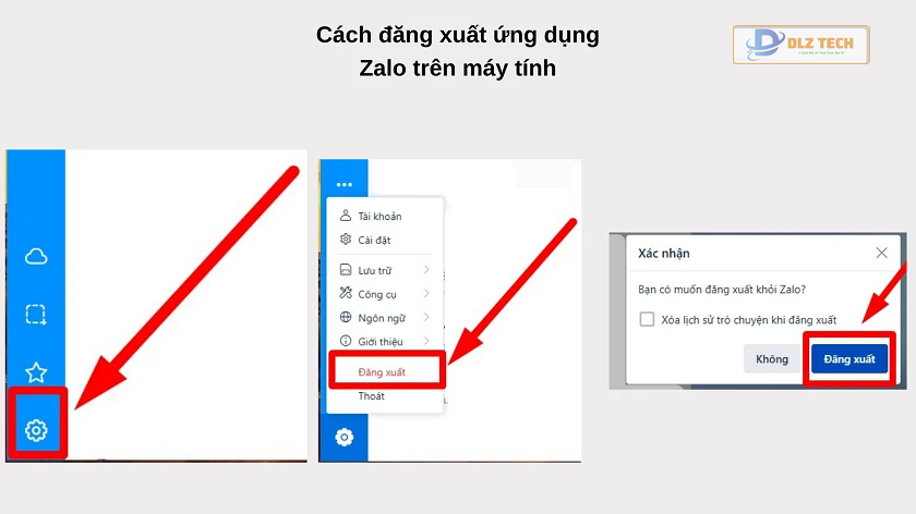 cách đăng xuất zalo trên máy tính