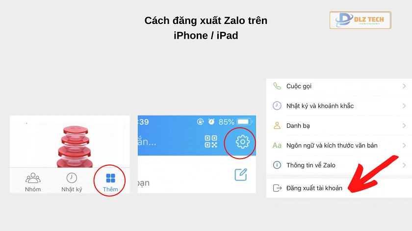 Cách đăng xuất cho iPhone lẫn iPad
