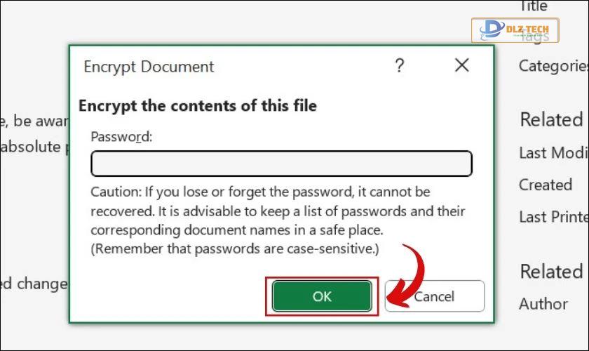Mẹo đổi mật khẩu Excel