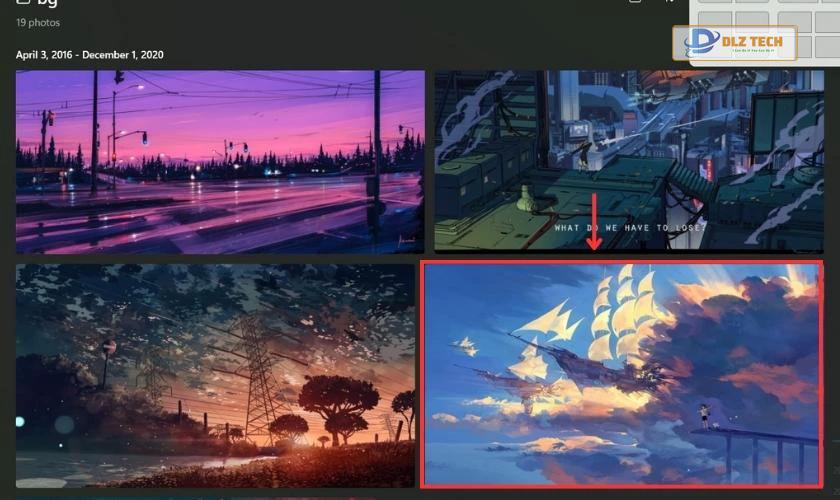 Chọn ảnh trong Photos