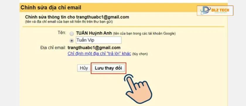 Bạn sẽ không thể đổi tên đăng nhập