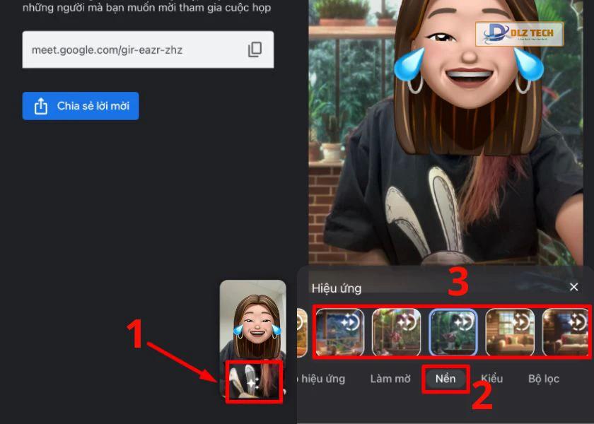 Cách đổi background trong Google Meet trên điện thoại