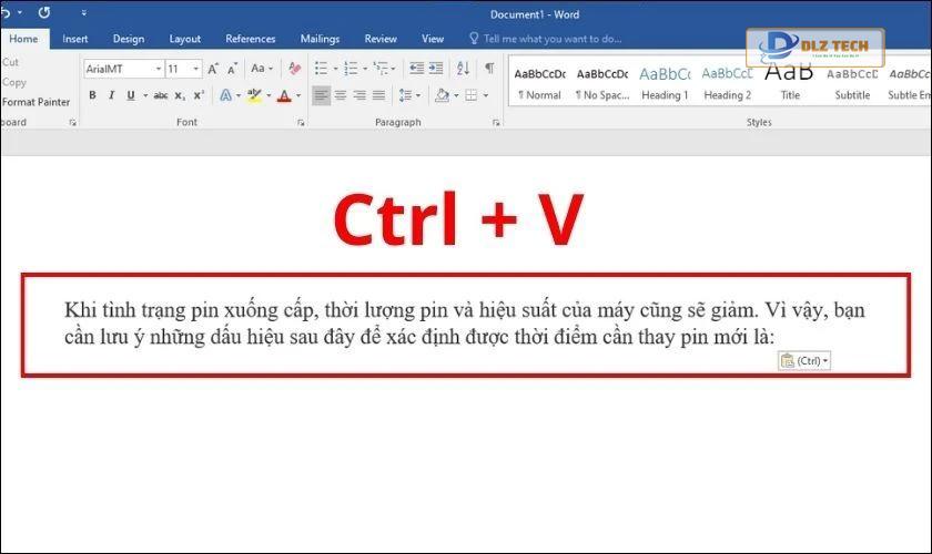 Dán nội dung PDF vào Word