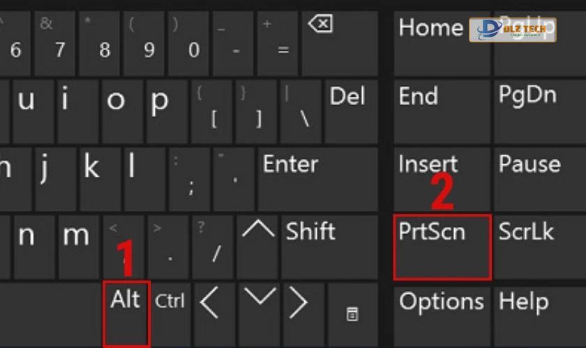Sử dụng tổ hợp phím Alt + Prtsc để chụp màn hình win 11