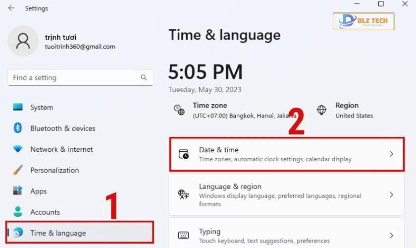 Cách chỉnh giờ tự động trên Win 10