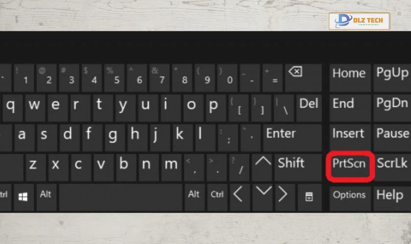 Cách chụp màn hình laptop bằng phím tắt PrtSc