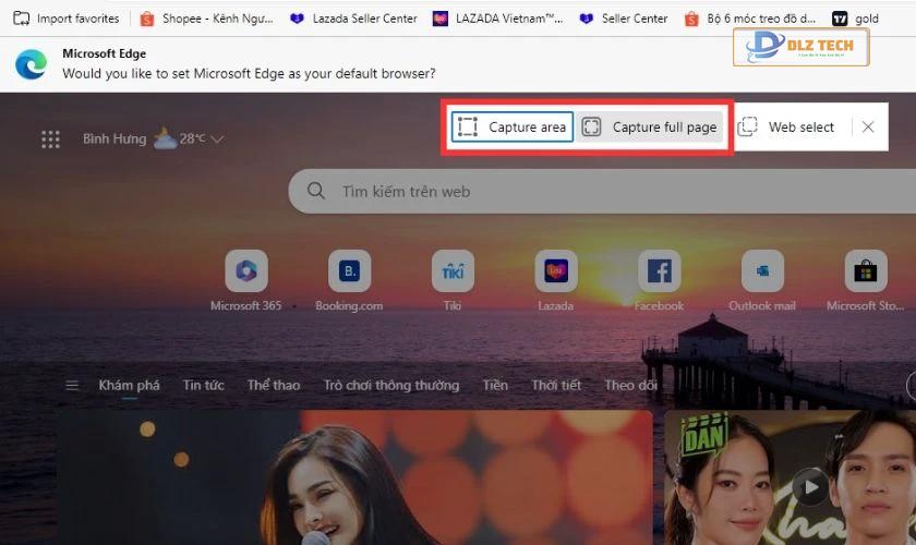 Tiện ích Web capture