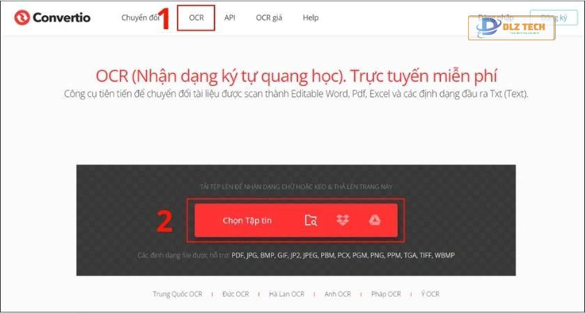 cách chuyển đổi file ảnh sang excel bằng convertio