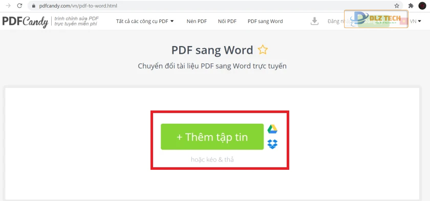 Hướng dẫn sử dụng PdfCandy