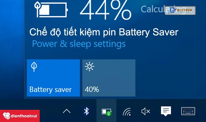 Sử dụng chế độ tiết kiệm pin cho laptop