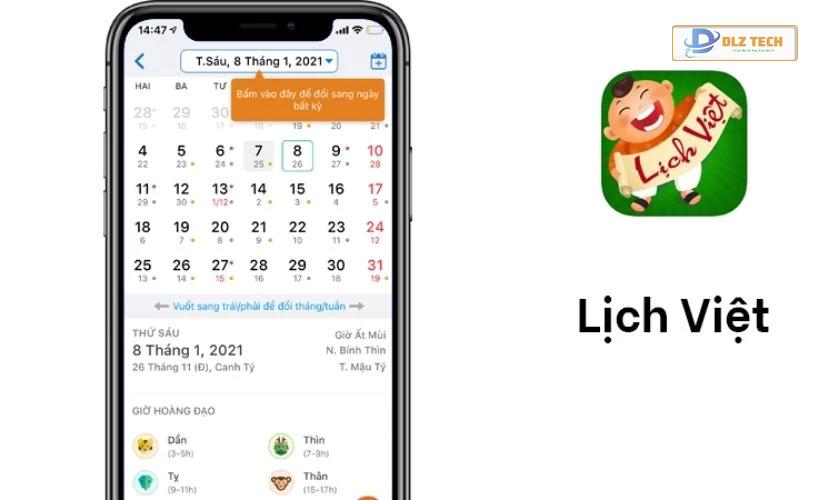 Ứng dụng Lịch Việt