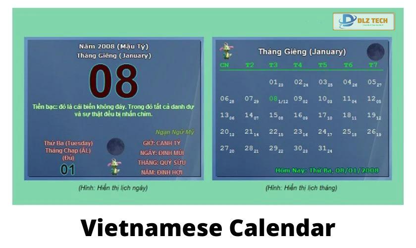 Vietnamese Calendar