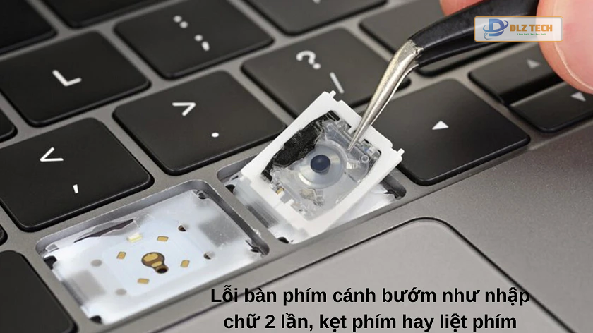lỗi trên bàn phím cánh bướm macbook