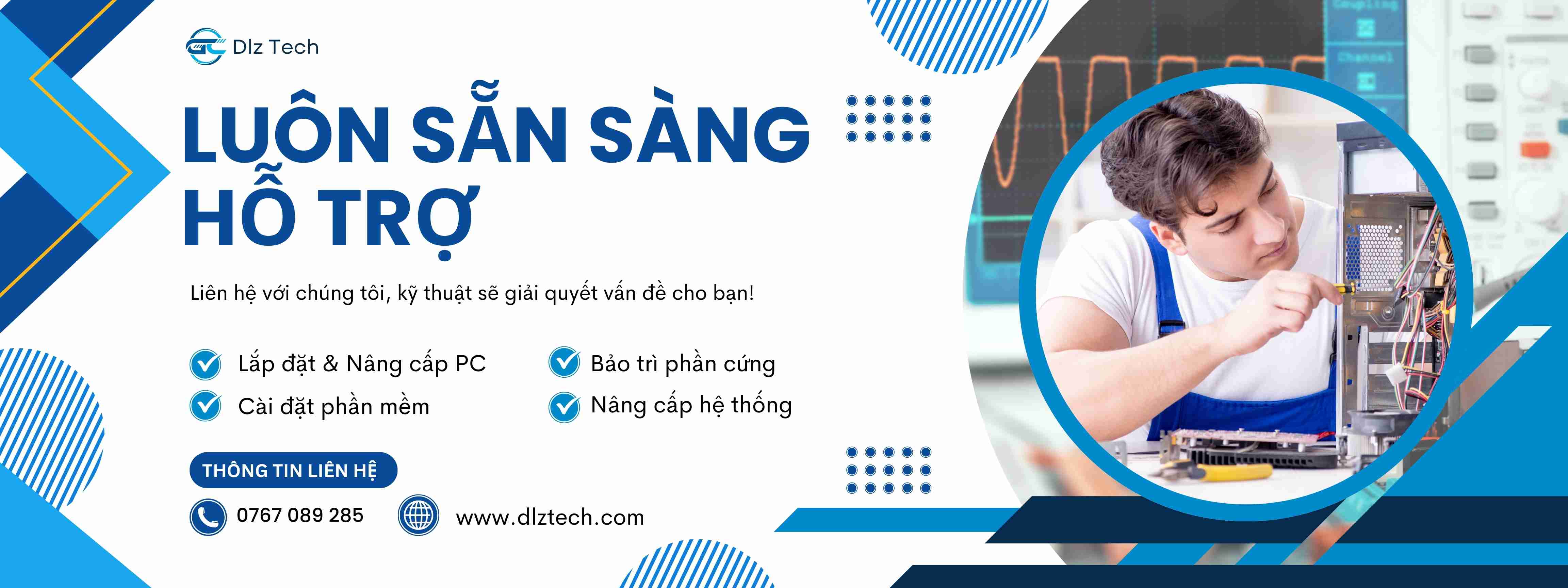 Dlz Tech hỗ trợ khách hàng 24/7