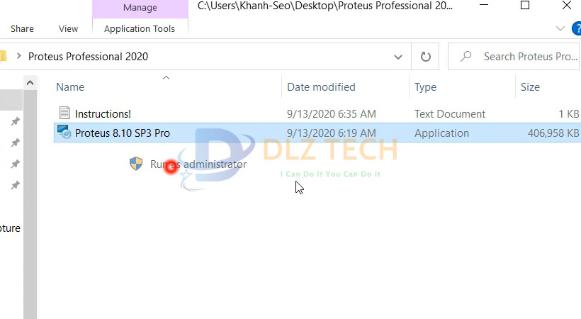 Khởi chạy file set up để cài Proteus Professional 2020.