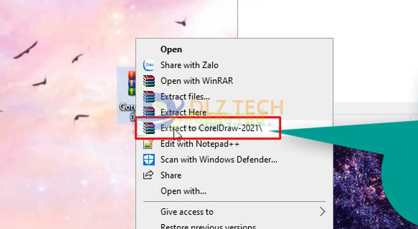 Cài Coreldraw 2021.